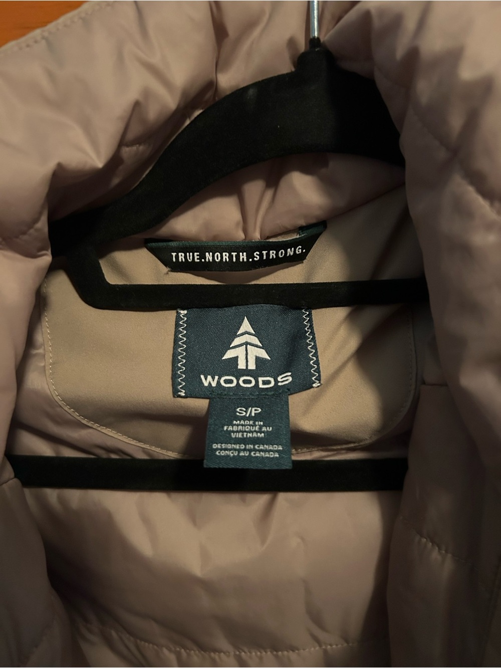 Women’s Woods Puffer Fall or Light Winter Jacket - Beige